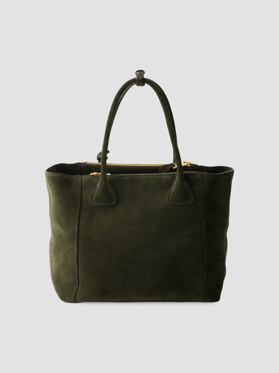 Prada Women's Nova Large Suede Tote Bag | Thumbnail 3 Prada Women's Nova Large Suede Tote Bag | Thumbnail 3