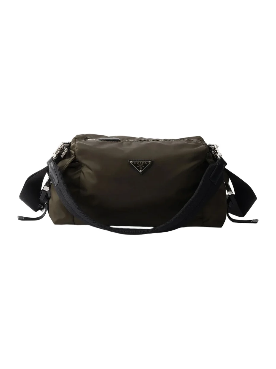 Prada Men's Explore Re-Nylon and Leather Bag - Green