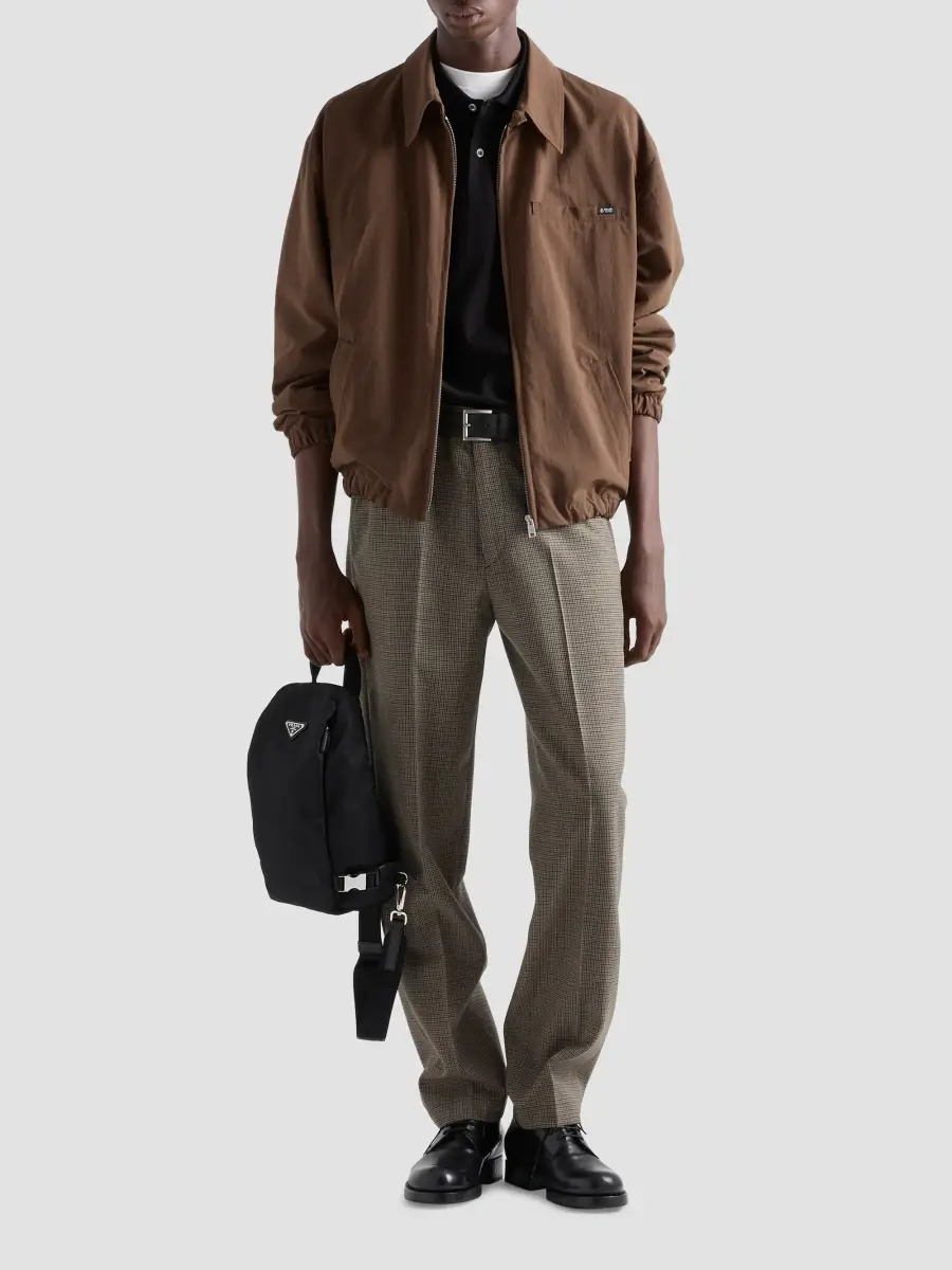Prada Men's Re-Nylon and Saffiano Leather Backpack | Thumbnail 2 Prada Men's Re-Nylon and Saffiano Leather Backpack | Thumbnail 2