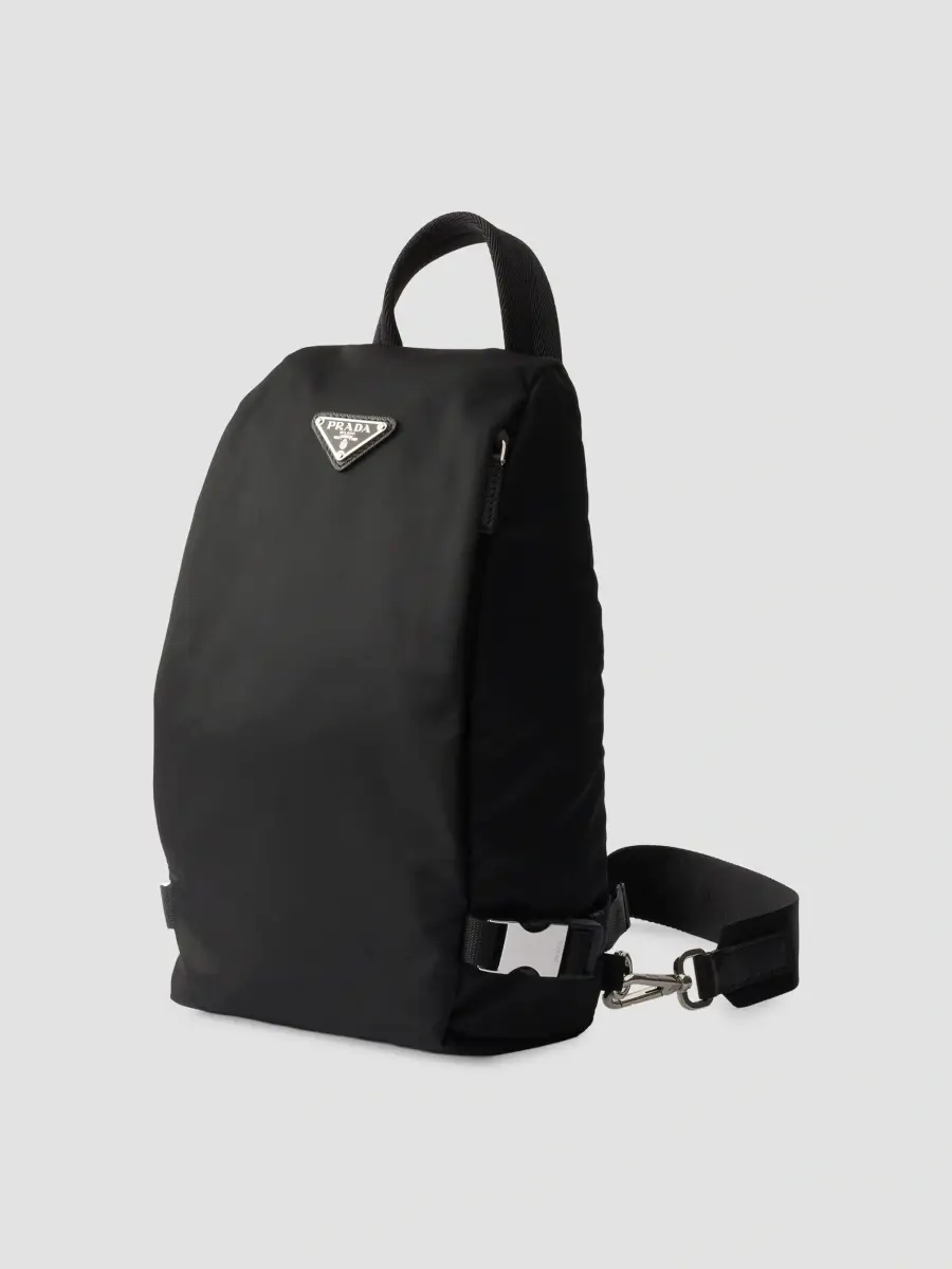 Prada Men's Re-Nylon and Saffiano Leather Backpack | Thumbnail 4 Prada Men's Re-Nylon and Saffiano Leather Backpack | Thumbnail 4
