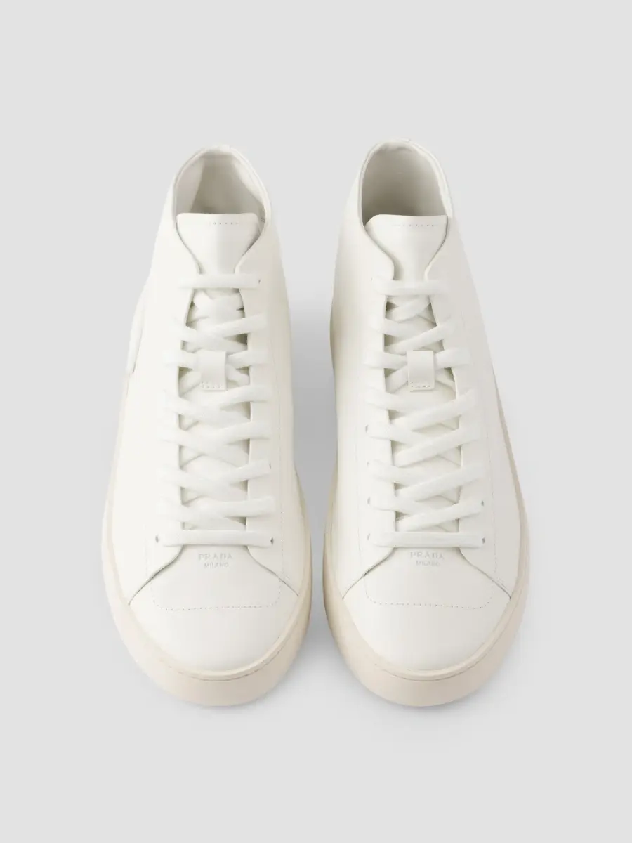 Prada Men's High-Top Leather Sneakers | Thumbnail 2 Prada Men's High-Top Leather Sneakers | Thumbnail 2