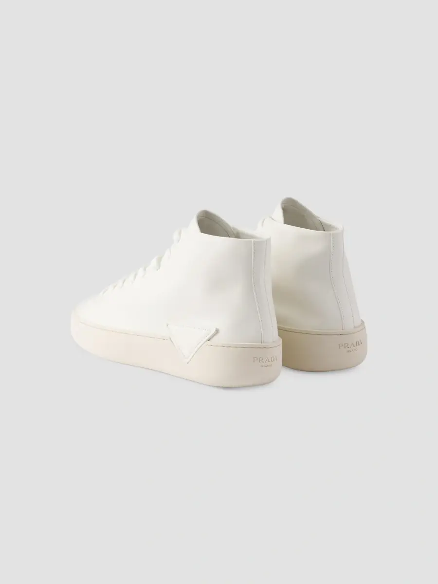 Prada Men's High-Top Leather Sneakers | Thumbnail 3 Prada Men's High-Top Leather Sneakers | Thumbnail 3