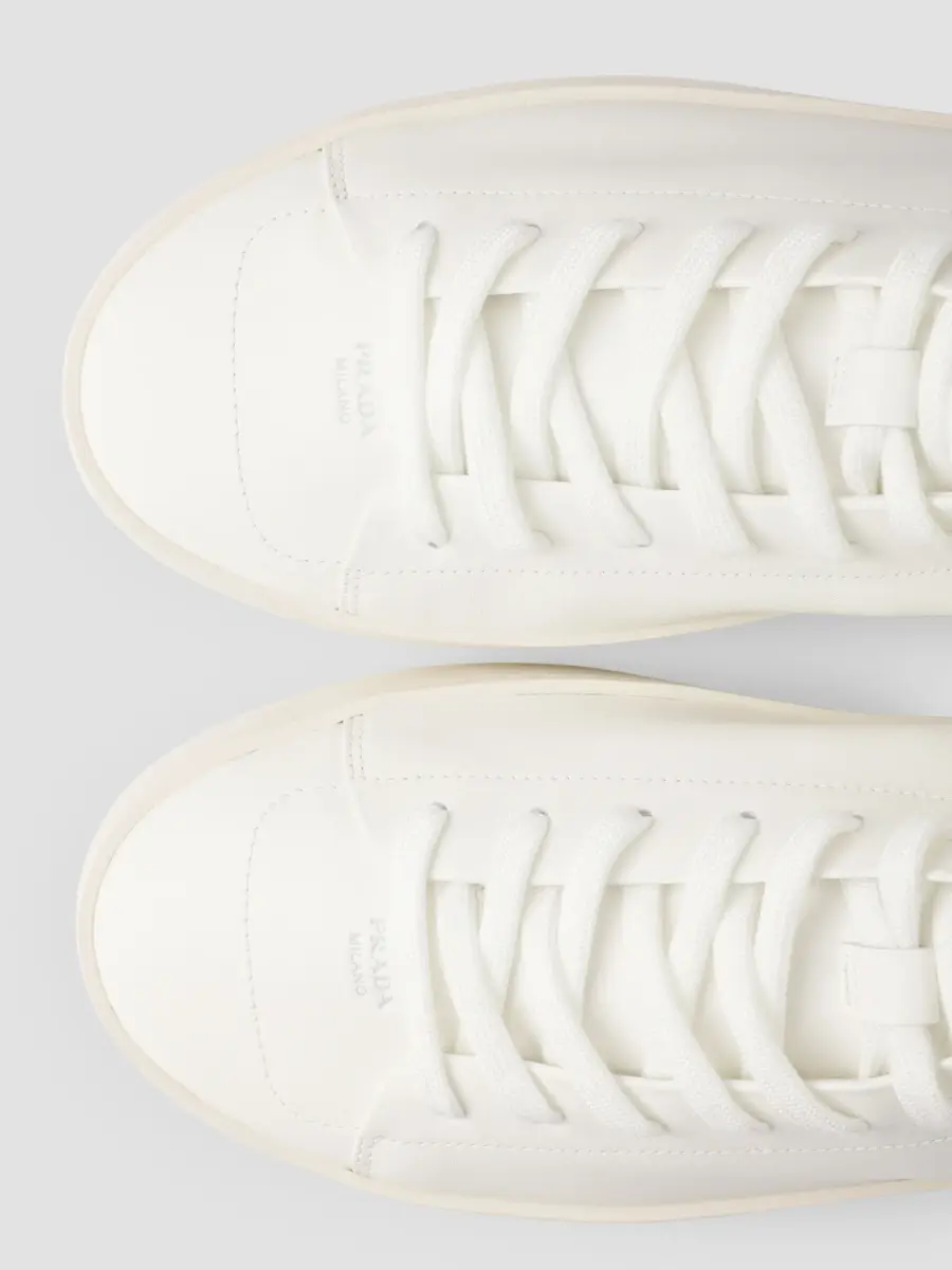 Prada Men's High-Top Leather Sneakers | Thumbnail 4 Prada Men's High-Top Leather Sneakers | Thumbnail 4