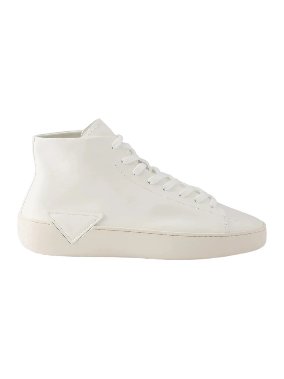 Prada Men's High-Top Leather Sneakers