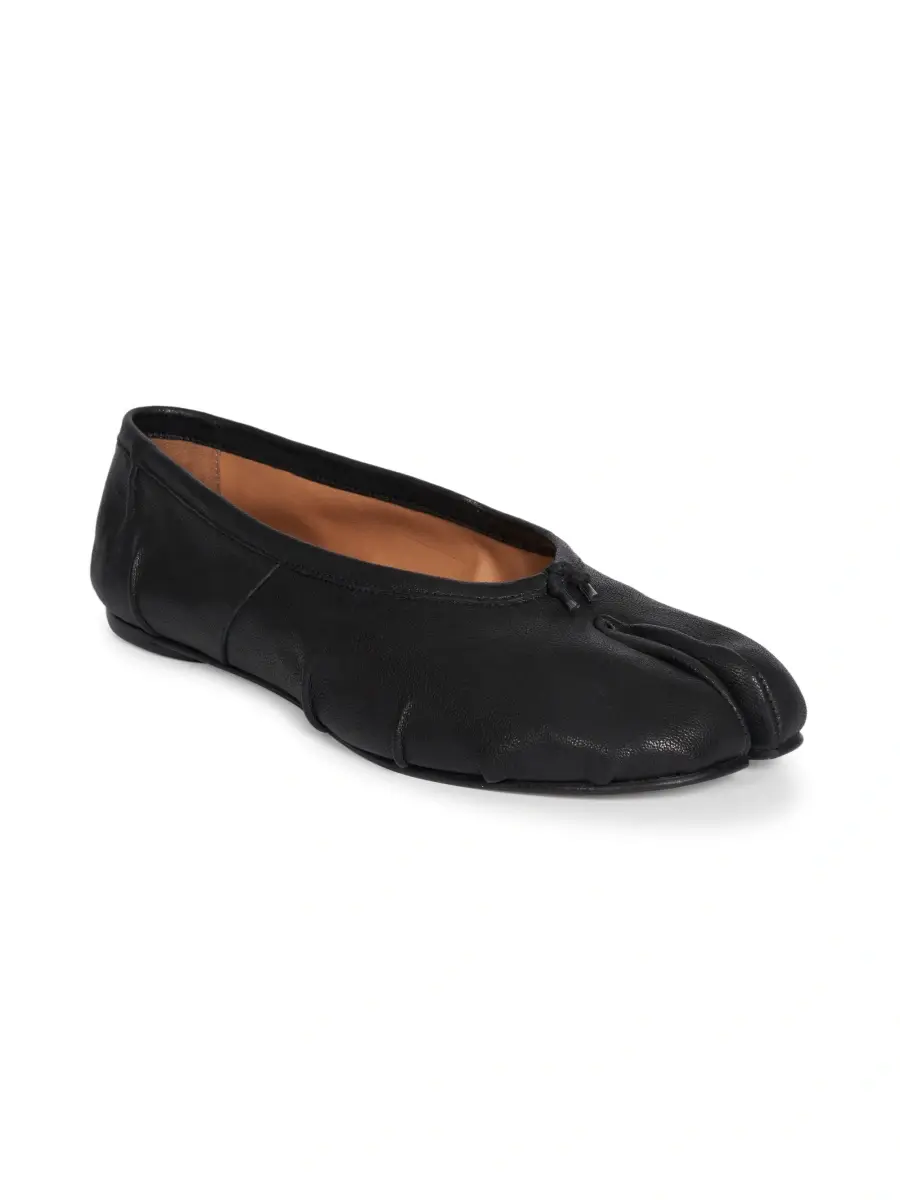 Maison Margiela Women's Tabi Leather Ballerina Flats | Thumbnail 2 Maison Margiela Women's Tabi Leather Ballerina Flats | Thumbnail 2