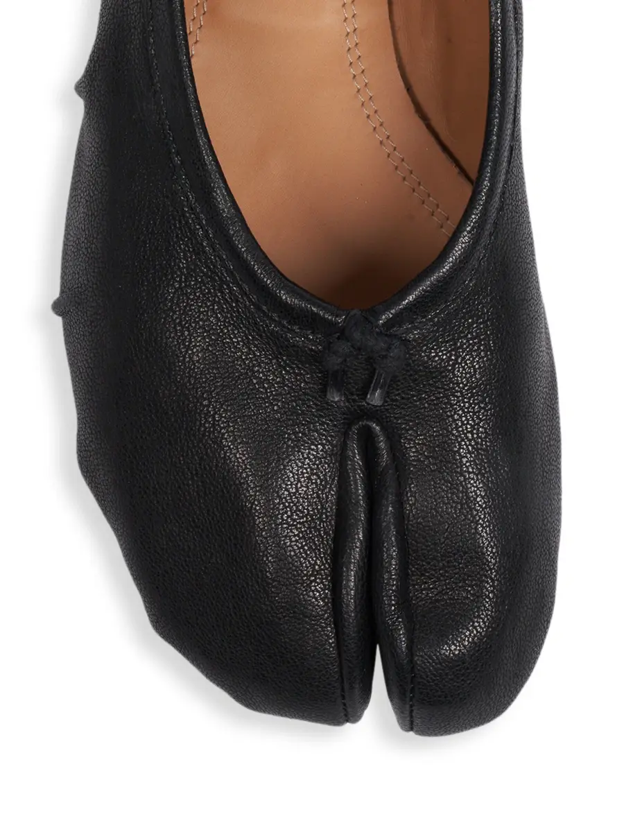 Maison Margiela Women's Tabi Leather Ballerina Flats | Thumbnail 4 Maison Margiela Women's Tabi Leather Ballerina Flats | Thumbnail 4