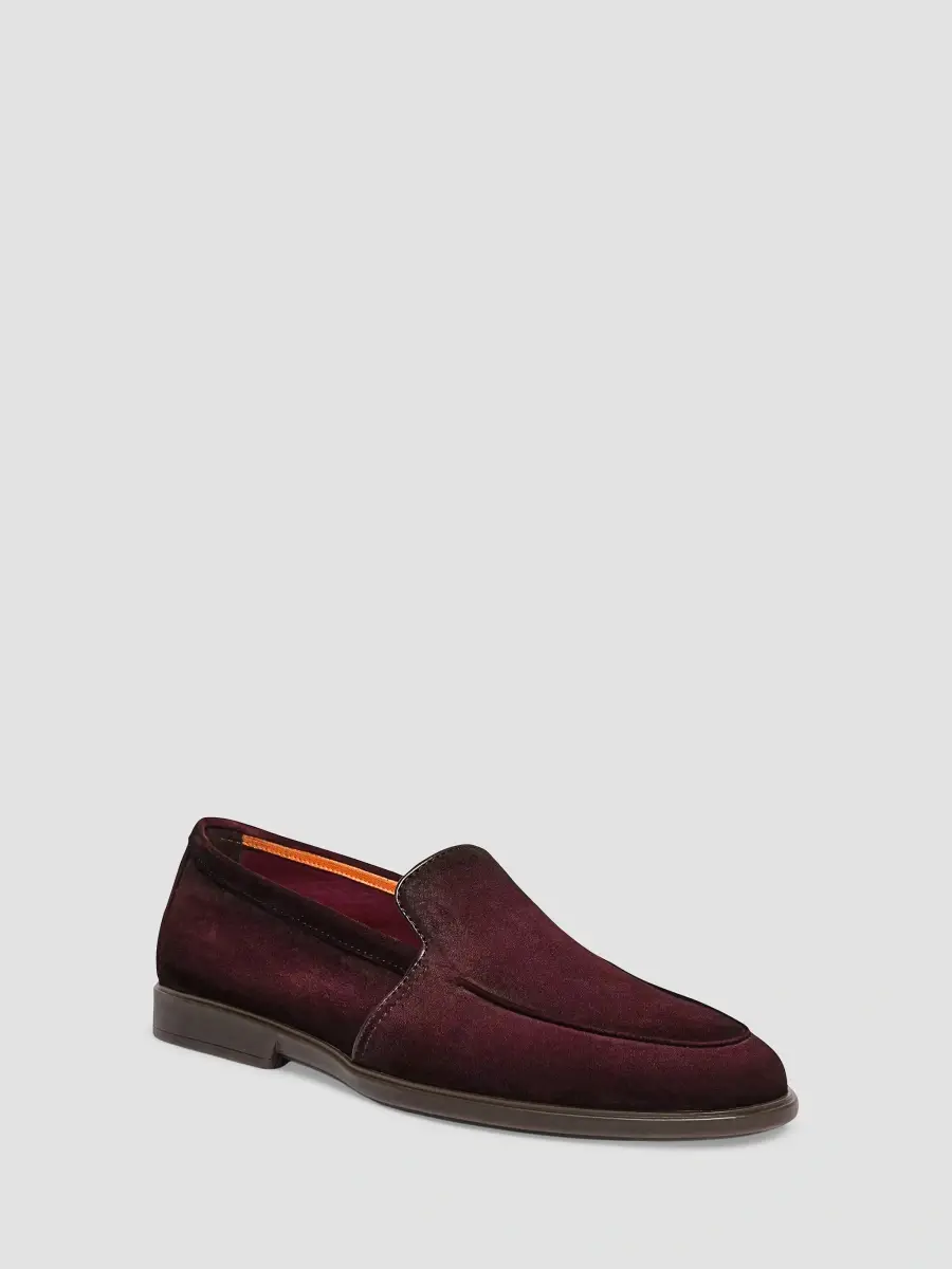 Santoni Men's Malibu Suede Loafers | Thumbnail 2 Santoni Men's Malibu Suede Loafers | Thumbnail 2