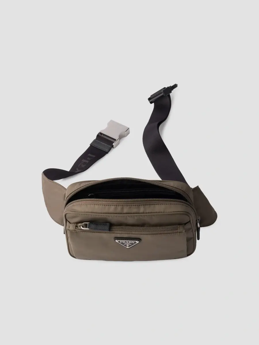 Prada Men's Re-Nylon and Saffiano Leather Belt Bag | Thumbnail 5 Prada Men's Re-Nylon and Saffiano Leather Belt Bag | Thumbnail 5
