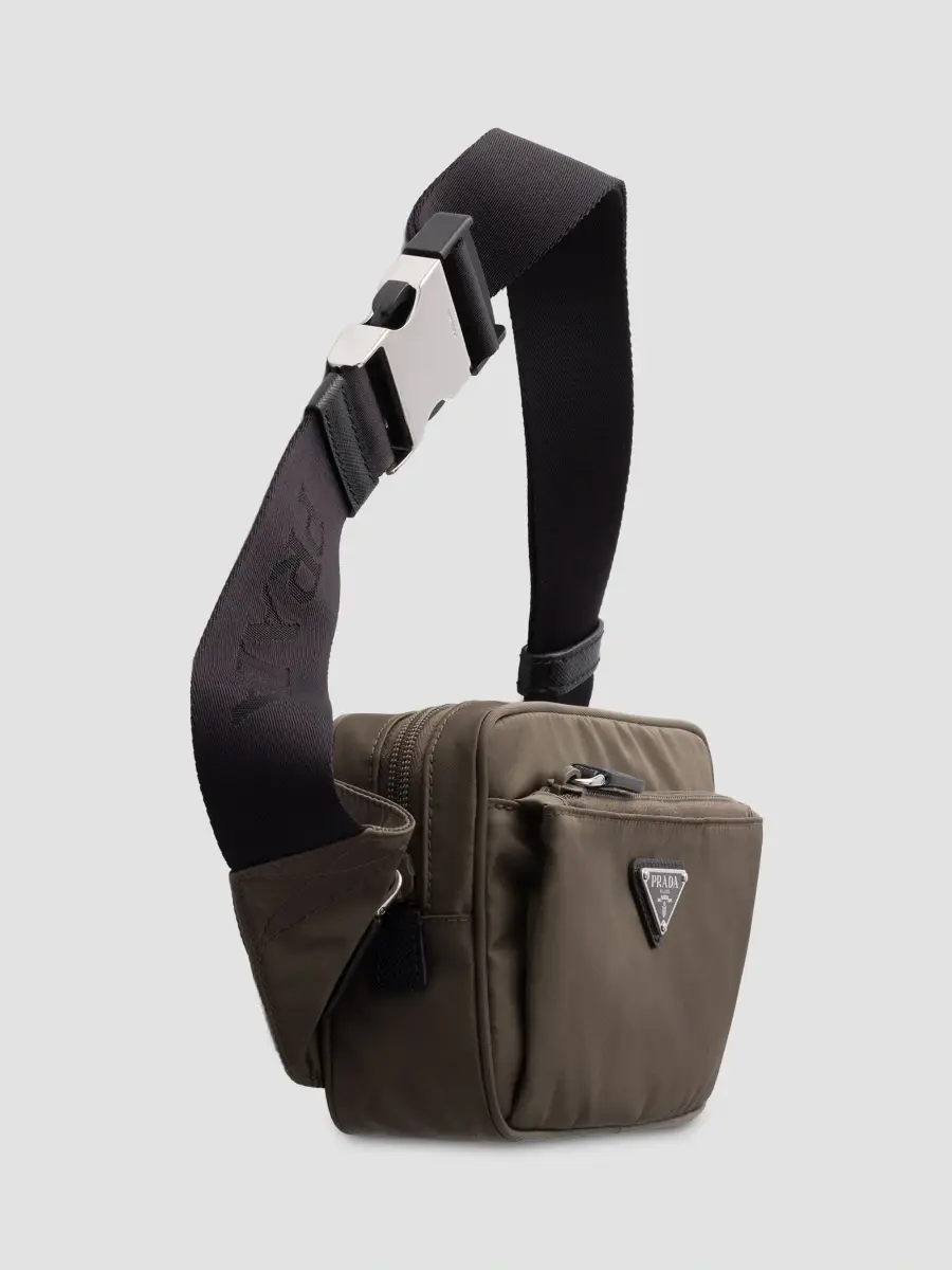 Prada Men's Re-Nylon and Saffiano Leather Belt Bag | Thumbnail 6 Prada Men's Re-Nylon and Saffiano Leather Belt Bag | Thumbnail 6