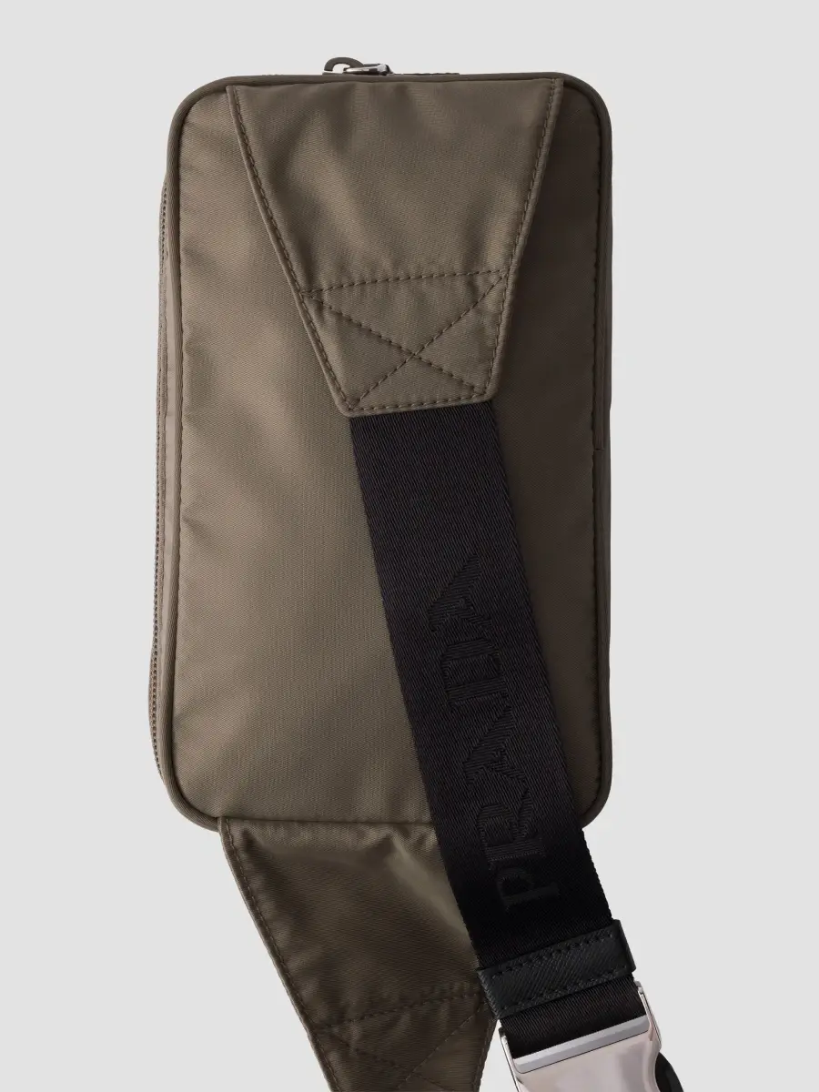 Prada Men's Re-Nylon and Saffiano Leather Belt Bag | Thumbnail 7 Prada Men's Re-Nylon and Saffiano Leather Belt Bag | Thumbnail 7