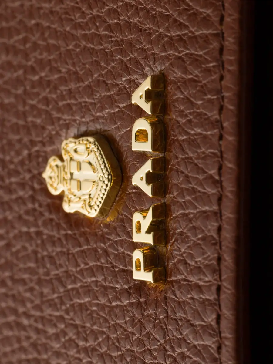 Prada Women's Leather Wallet with Shoulder Strap | Thumbnail 6 Prada Women's Leather Wallet with Shoulder Strap | Thumbnail 6