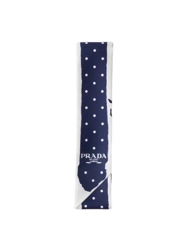 Women's Printed Twill Skinny Scarf