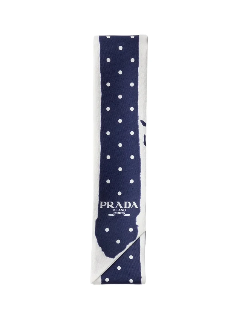 Women's Printed Twill Skinny Scarf