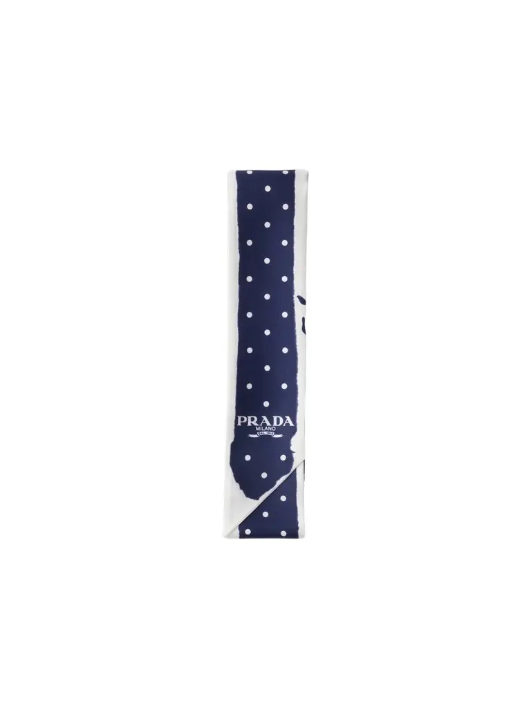 Women's Printed Twill Skinny Scarf Women's Printed Twill Skinny Scarf