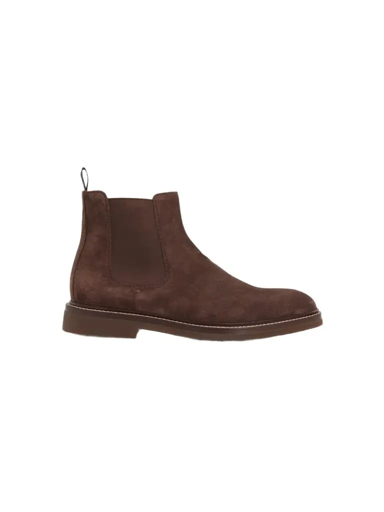 Brunello Cucinelli Men's Suede Chelsea Boots