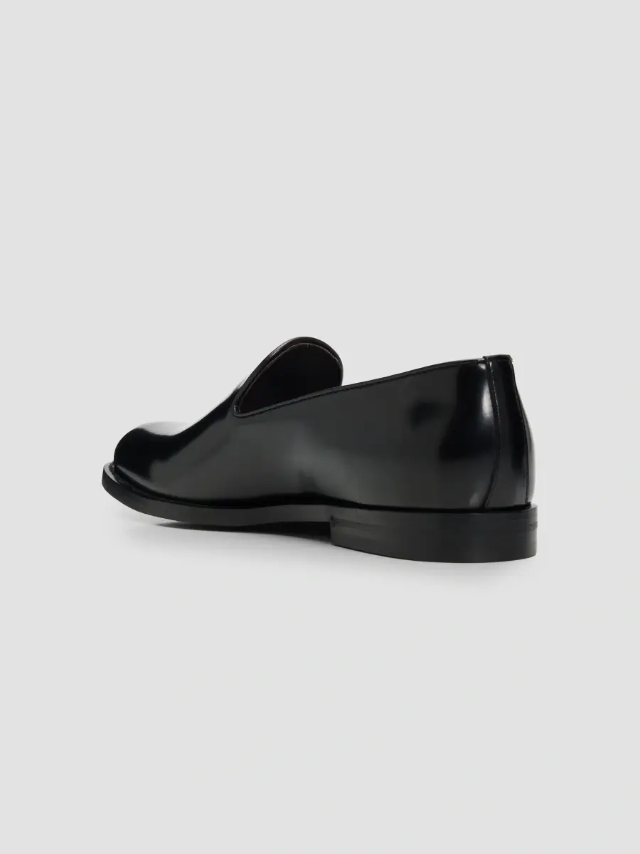 Brunello Cucinelli Men's Leather Venetian Loafers | Thumbnail 2