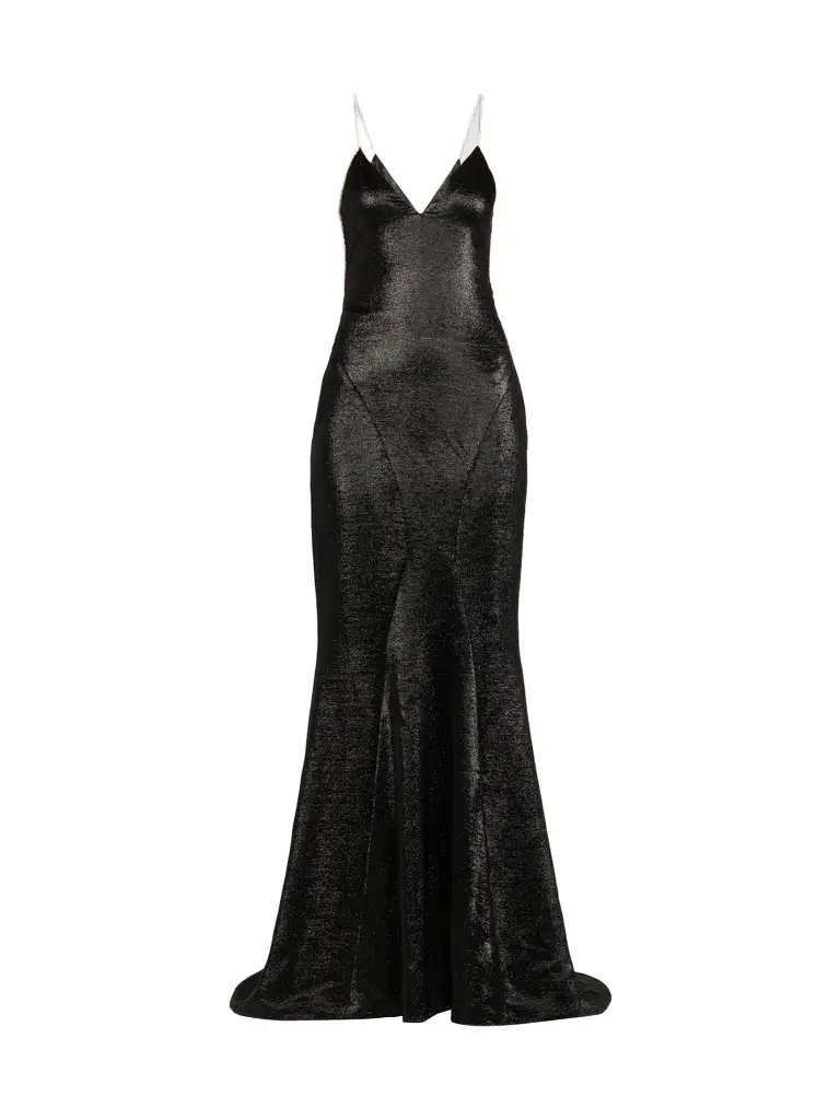 Women's Silk-Blend Charmuse Embellished Gown Women's Silk-Blend Charmuse Embellished Gown