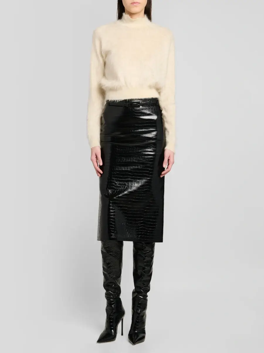 Tom Ford Women's Soft Mohair & Silk Blend Sweater | Thumbnail 2 Tom Ford Women's Soft Mohair & Silk Blend Sweater | Thumbnail 2