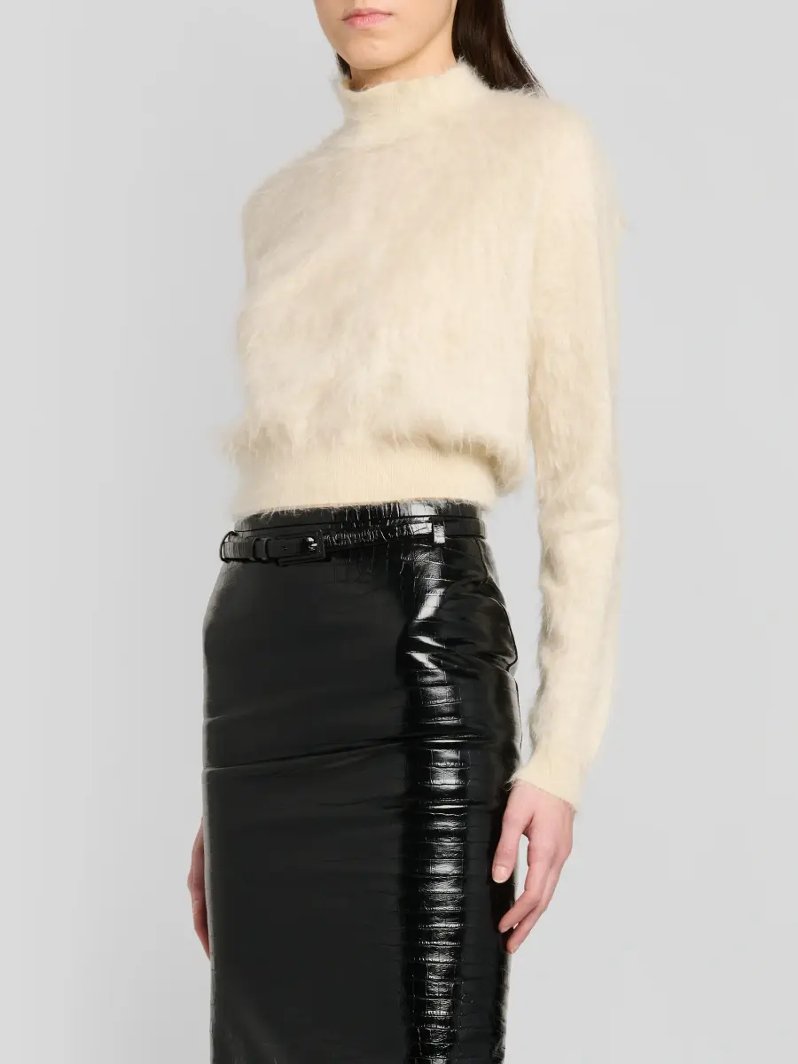 Tom Ford Women's Soft Mohair & Silk Blend Sweater | Thumbnail 4 Tom Ford Women's Soft Mohair & Silk Blend Sweater | Thumbnail 4