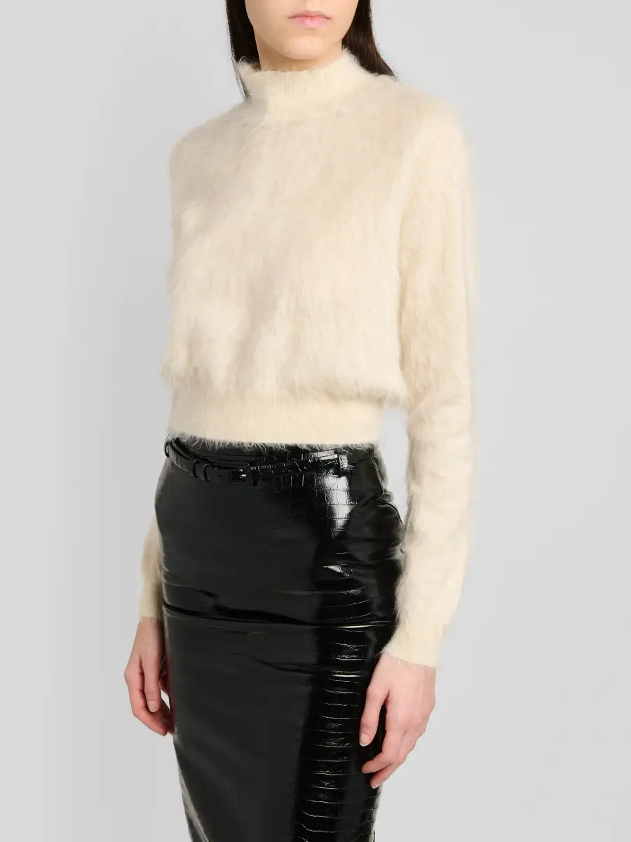 Tom Ford Women's Soft Mohair & Silk Blend Sweater | Thumbnail 5 Tom Ford Women's Soft Mohair & Silk Blend Sweater | Thumbnail 5