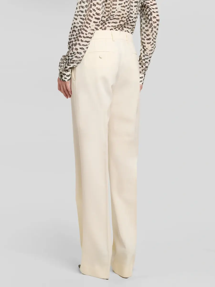 Tom Ford Women's Flannel Wool Tailored Pants | Thumbnail 3 Tom Ford Women's Flannel Wool Tailored Pants | Thumbnail 3