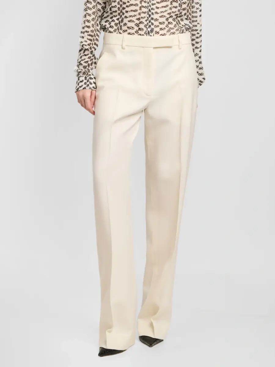 Tom Ford Women's Flannel Wool Tailored Pants | Thumbnail 4 Tom Ford Women's Flannel Wool Tailored Pants | Thumbnail 4