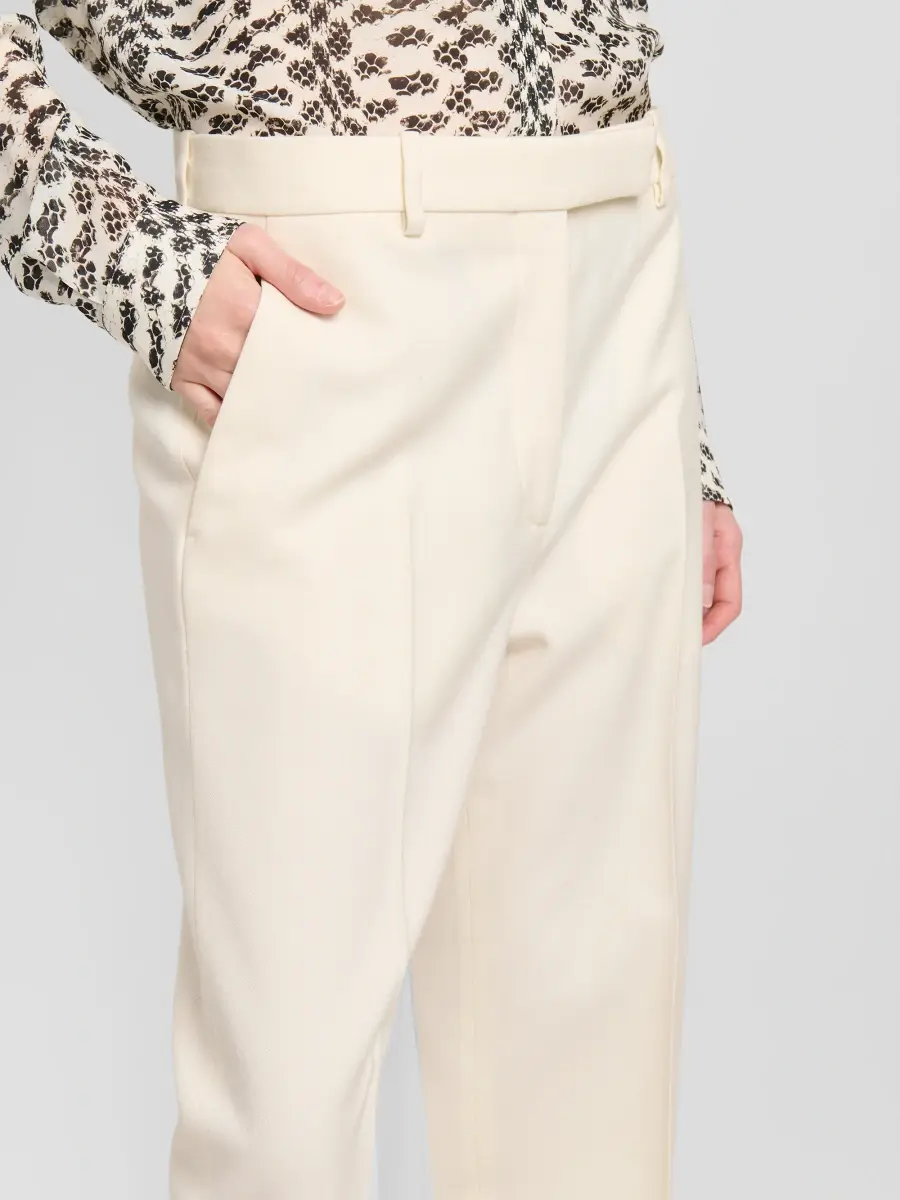 Tom Ford Women's Flannel Wool Tailored Pants | Thumbnail 5 Tom Ford Women's Flannel Wool Tailored Pants | Thumbnail 5