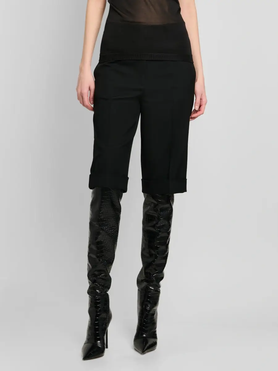 Tom Ford Women's Grain De Poudre Bermuda Shorts | Thumbnail 2 Tom Ford Women's Grain De Poudre Bermuda Shorts | Thumbnail 2