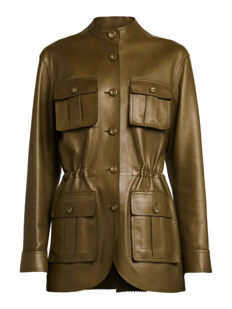 Tom Ford Women's Leather Tailored Safari Jacket