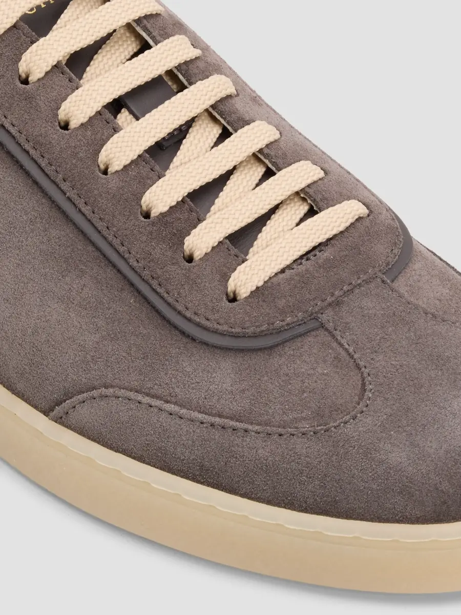 Brunello Cucinelli Men's Suede Low-Top Sneakers | Thumbnail 3 Brunello Cucinelli Men's Suede Low-Top Sneakers | Thumbnail 3