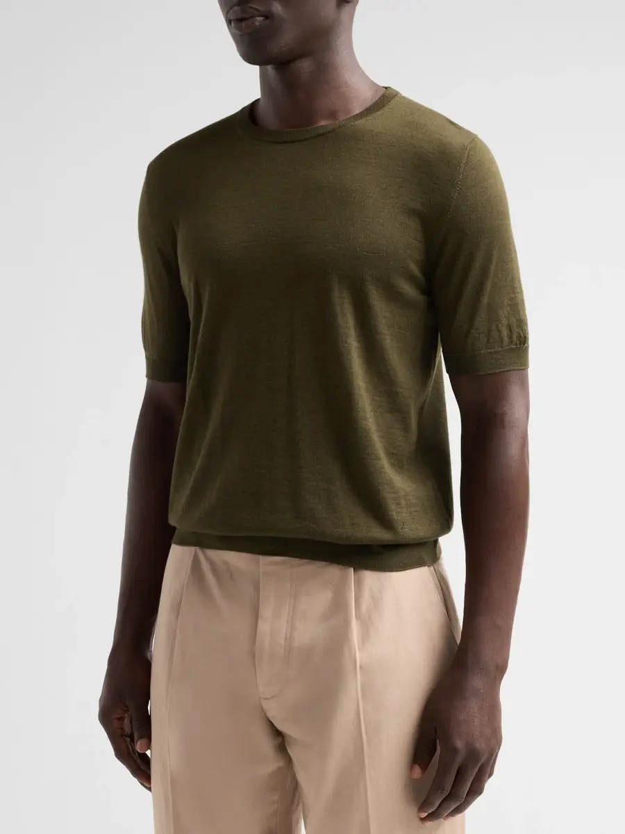 Isaia Men's Cashmere-Silk T-Shirt | Thumbnail 4