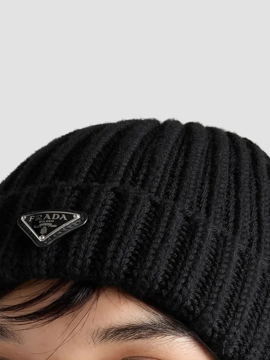 Prada Men's Wool Beanie | Thumbnail 2