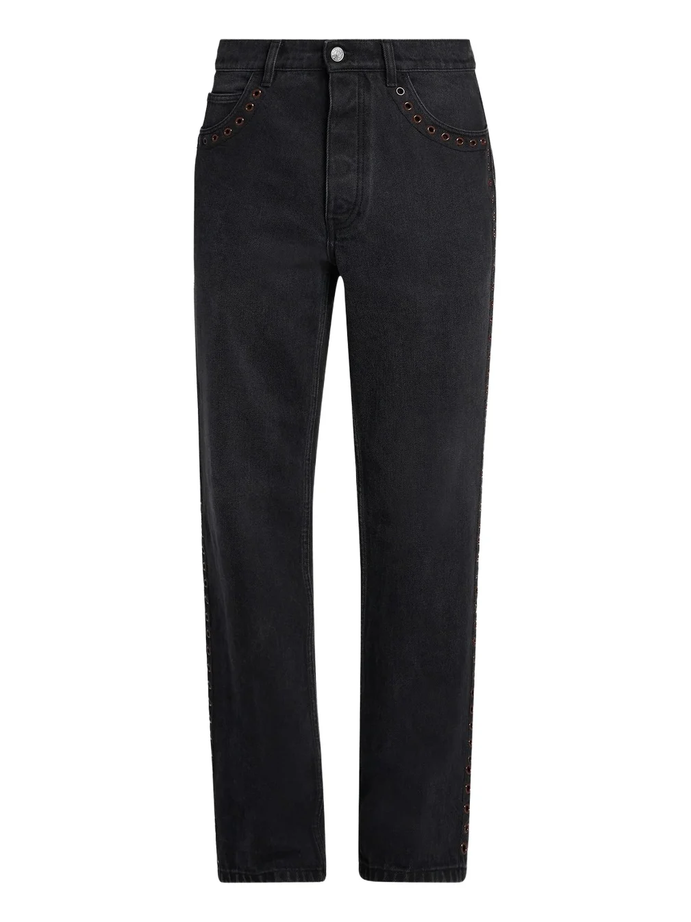 Marni Men's Grommet-Trimmed Straight-Leg Jeans