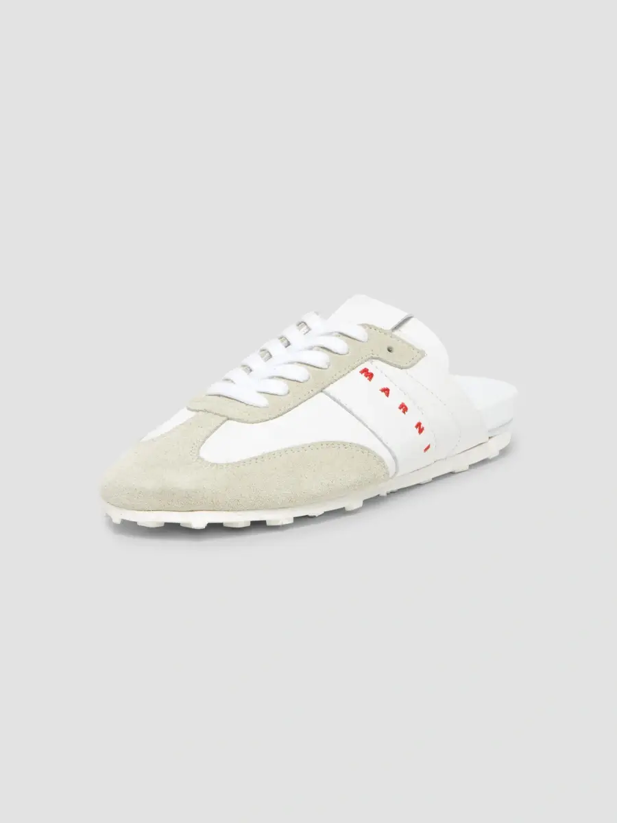 Marni Men's Logo Leather Mules | Thumbnail 2 Marni Men's Logo Leather Mules | Thumbnail 2