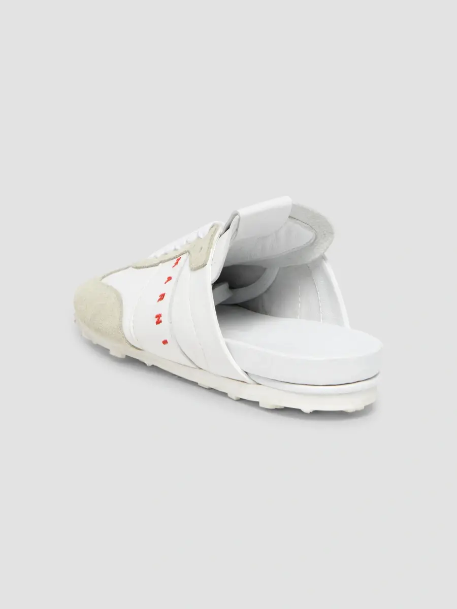 Marni Men's Logo Leather Mules | Thumbnail 3 Marni Men's Logo Leather Mules | Thumbnail 3