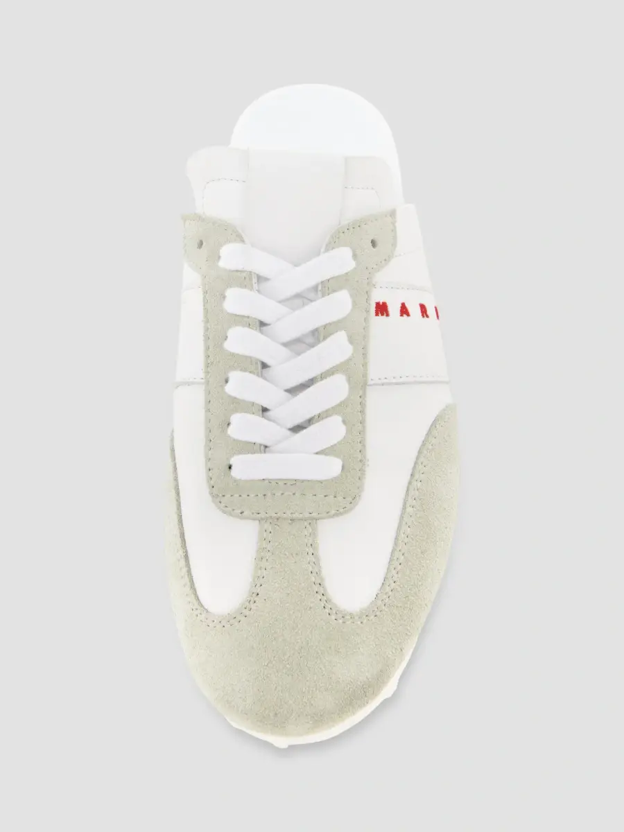 Marni Men's Logo Leather Mules | Thumbnail 4 Marni Men's Logo Leather Mules | Thumbnail 4
