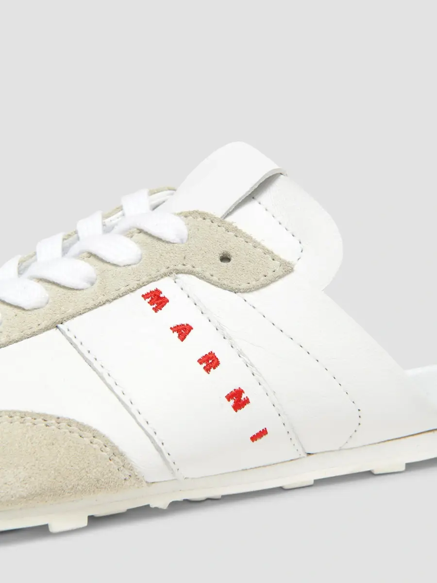 Marni Men's Logo Leather Mules | Thumbnail 5 Marni Men's Logo Leather Mules | Thumbnail 5