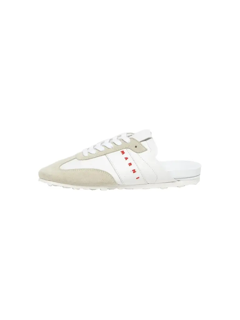 Marni Men's Logo Leather Mules