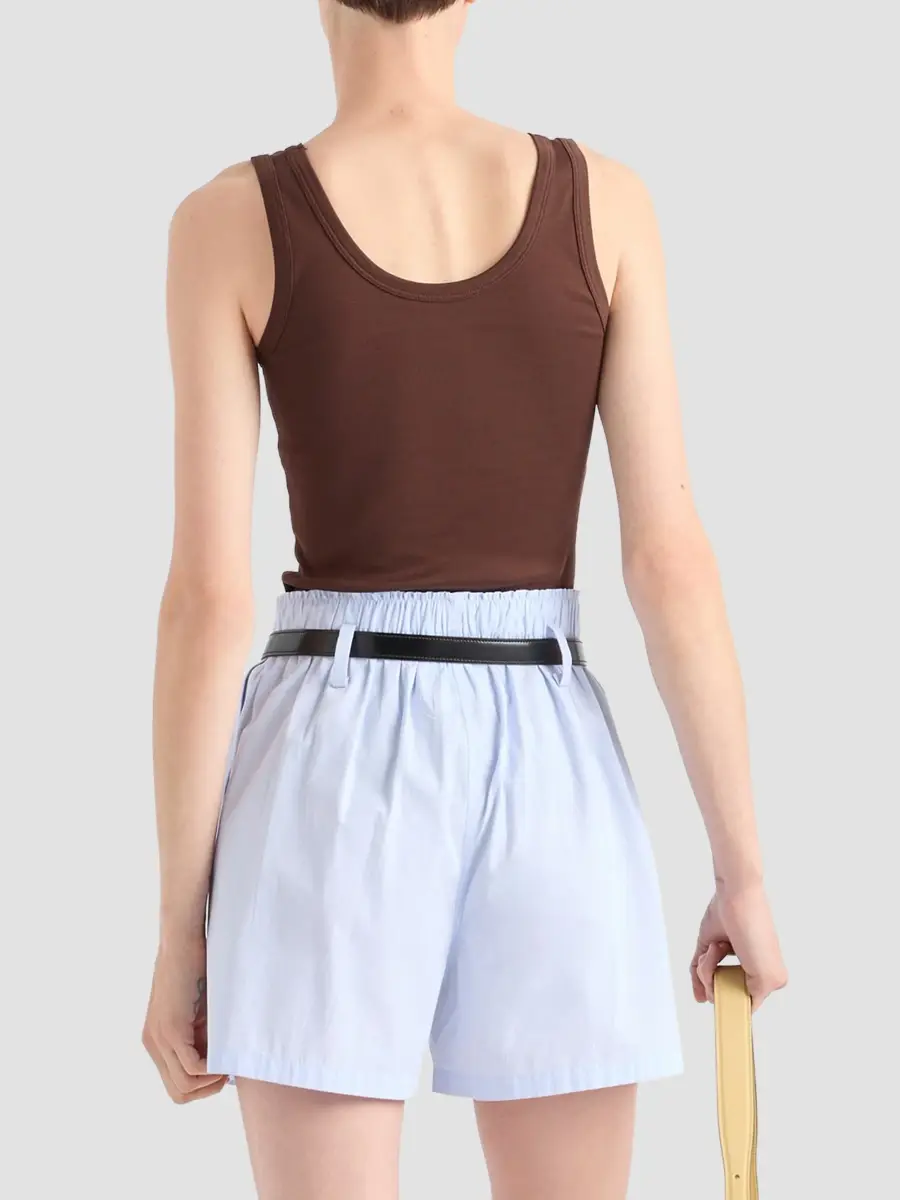 Prada Women's Ribbed Knit Tank Top | Thumbnail 4 Prada Women's Ribbed Knit Tank Top | Thumbnail 4