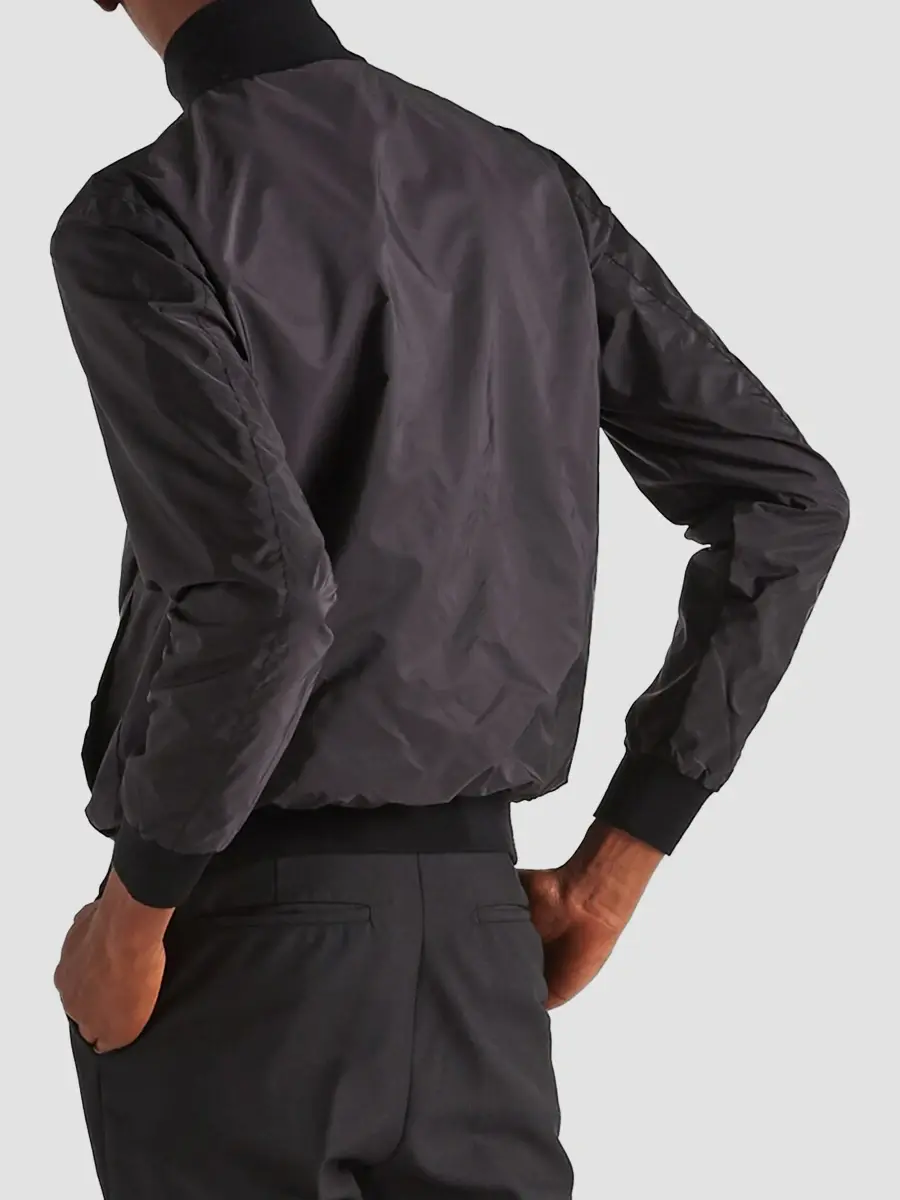 Prada Men's Reversible Wool and Re-Nylon Jacket | Thumbnail 4 Prada Men's Reversible Wool and Re-Nylon Jacket | Thumbnail 4