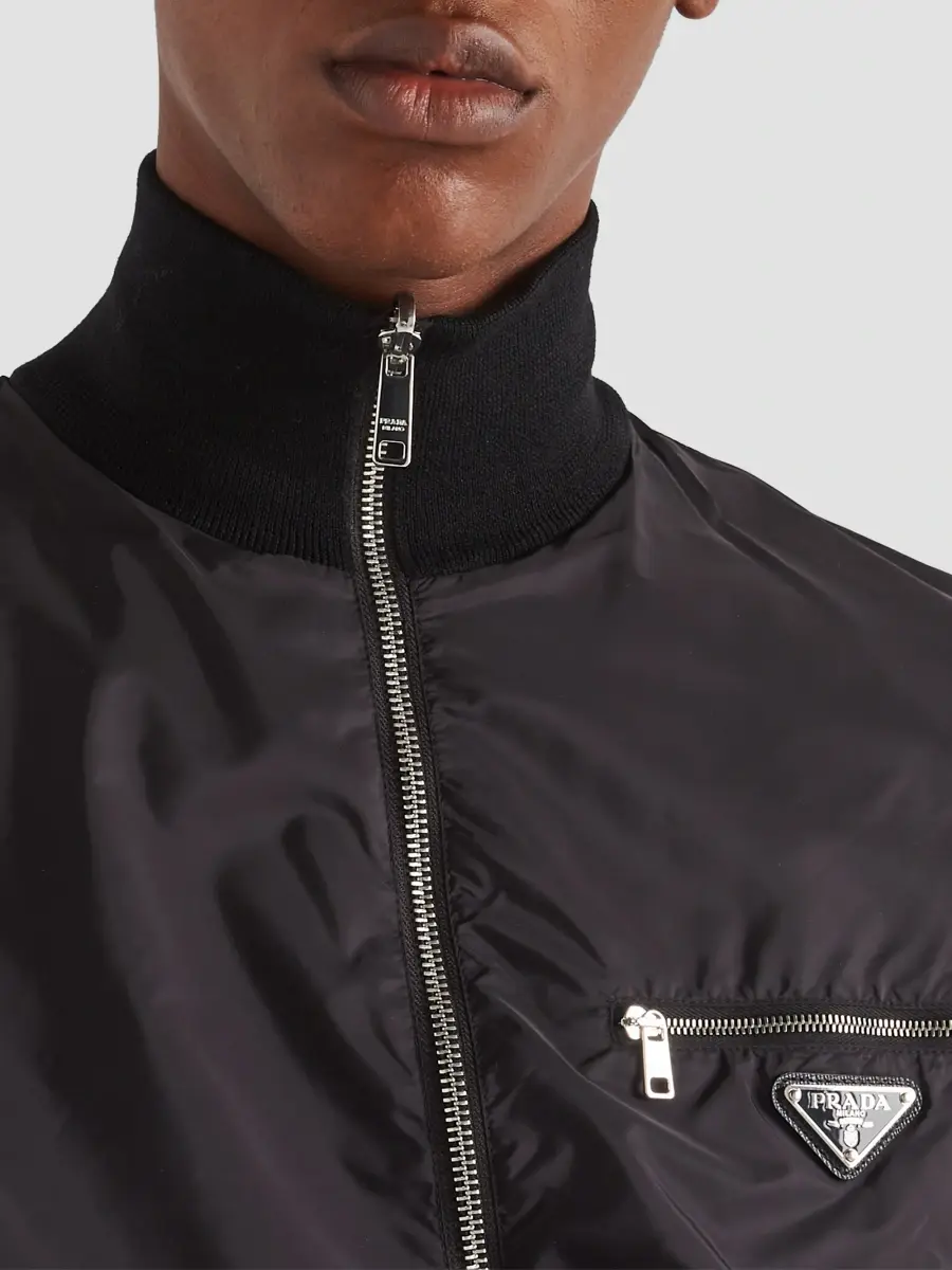 Prada Men's Reversible Wool and Re-Nylon Jacket | Thumbnail 5 Prada Men's Reversible Wool and Re-Nylon Jacket | Thumbnail 5
