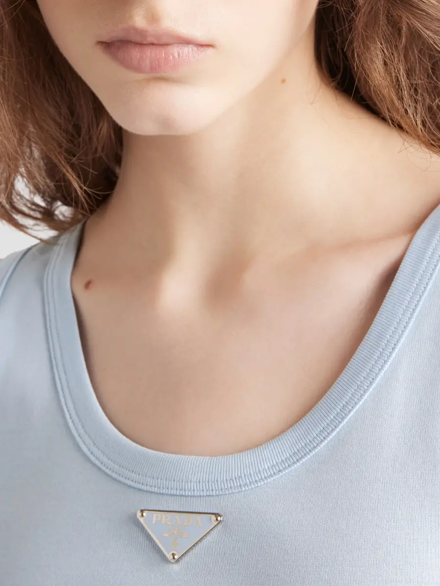 Prada Women's Ribbed Knit Tank Top | Thumbnail 5 Prada Women's Ribbed Knit Tank Top | Thumbnail 5