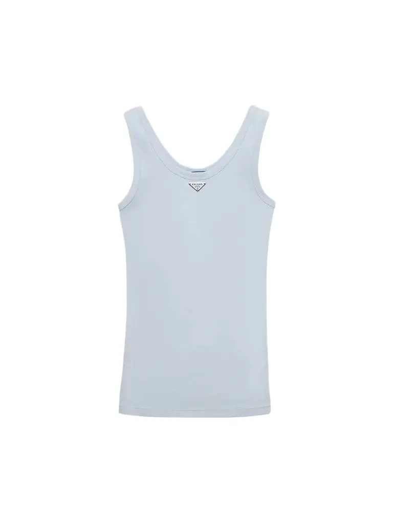 Prada Women's Ribbed Knit Tank Top
