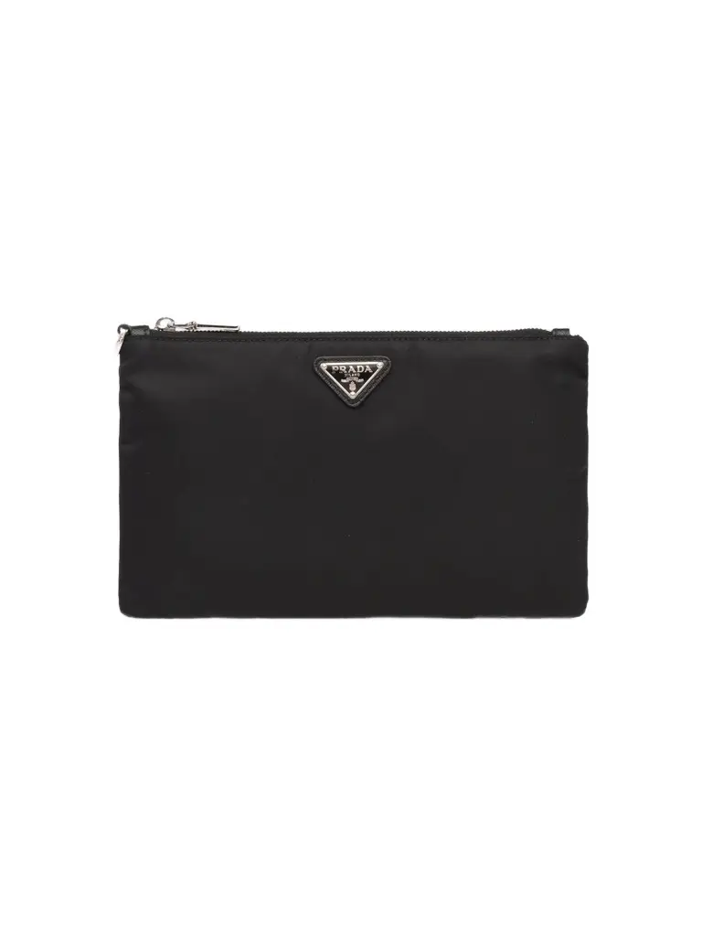 Prada Men's Re-Nylon and Saffiano Leather Pouch