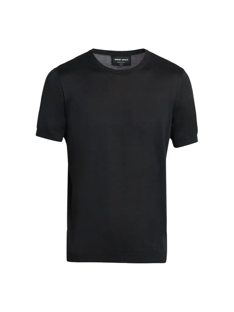Giorgio Armani Men's Silk-Cotton Crewneck T-Shirt