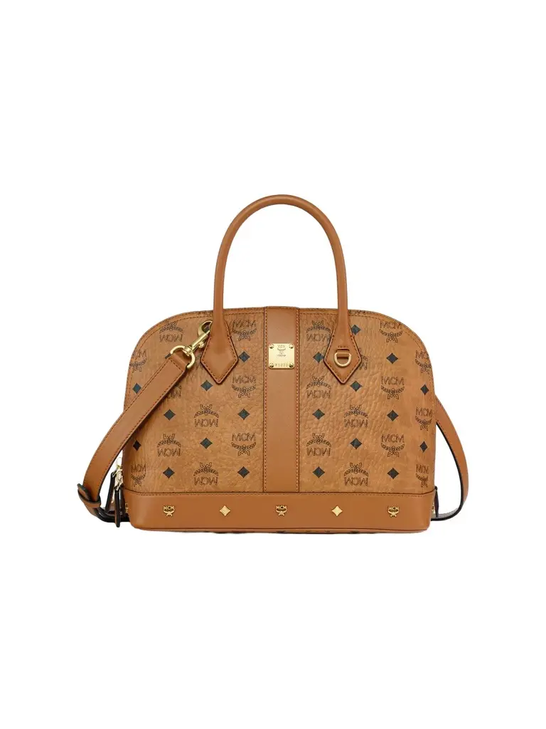 MCM Women's Aren Vi Pina Studded Tote Bag