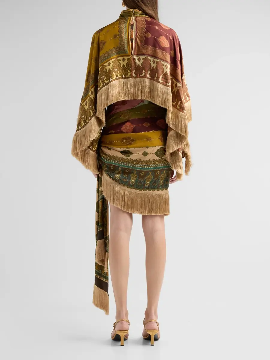 Zimmermann Women's Valiant Silk Fringed Mini Dress | Thumbnail 3 Zimmermann Women's Valiant Silk Fringed Mini Dress | Thumbnail 3