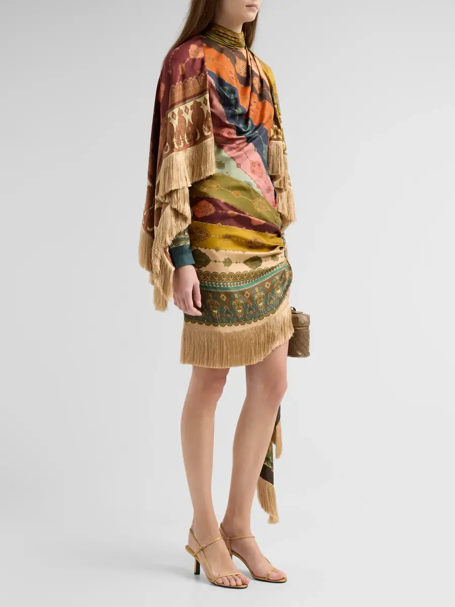 Zimmermann Women's Valiant Silk Fringed Mini Dress | Thumbnail 4 Zimmermann Women's Valiant Silk Fringed Mini Dress | Thumbnail 4