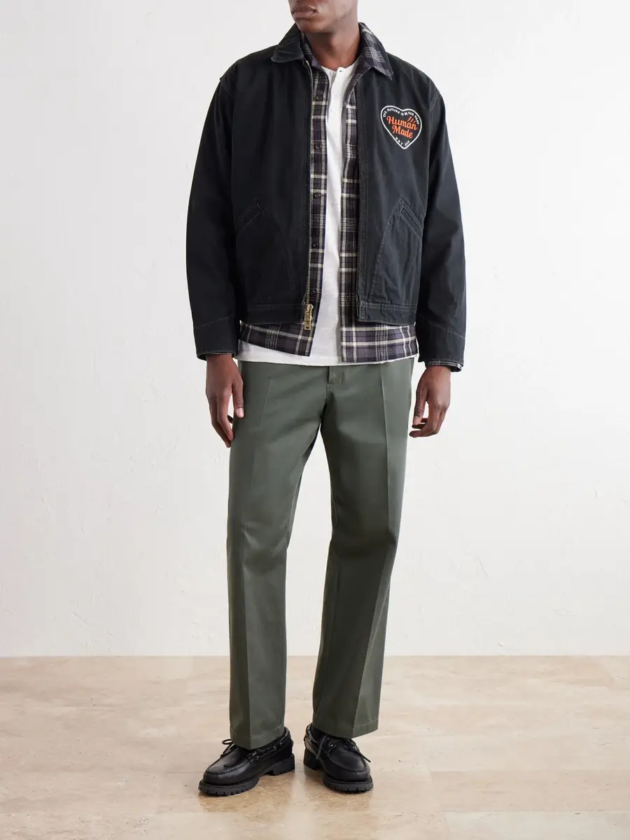 Human Made Logo-Embroidered Corduroy-Trimmed Cotton-Twill Blouson Jacket - Men | Thumbnail 2