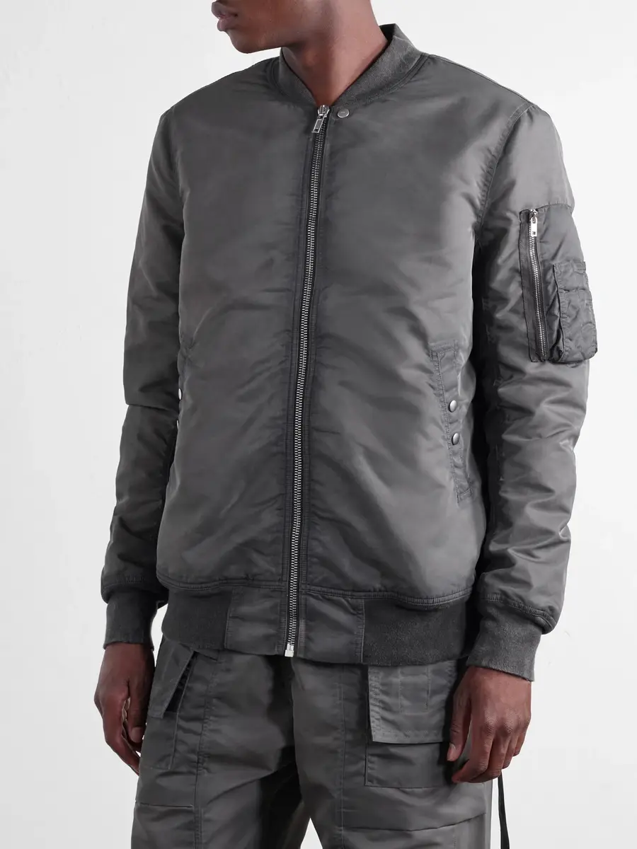 DRKSHDW by Rick Owens Classic Flight Padded Shell Bomber Jacket - Men | Thumbnail 3